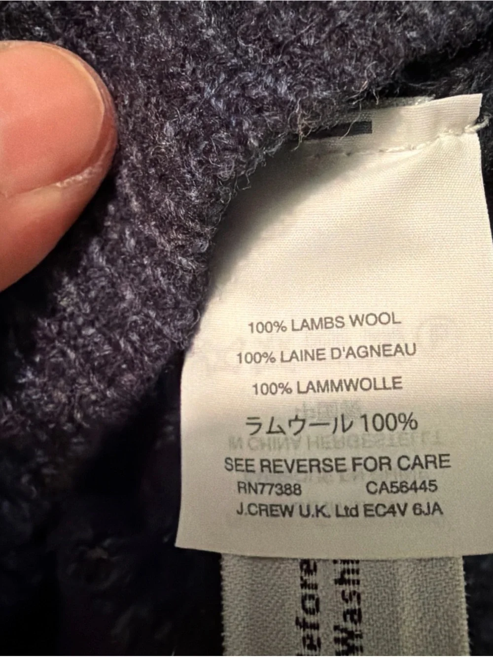J. Crew Shawl Neck Sweater Mens M Lambs Wool Pullover Blue Knit Outdoor Fall